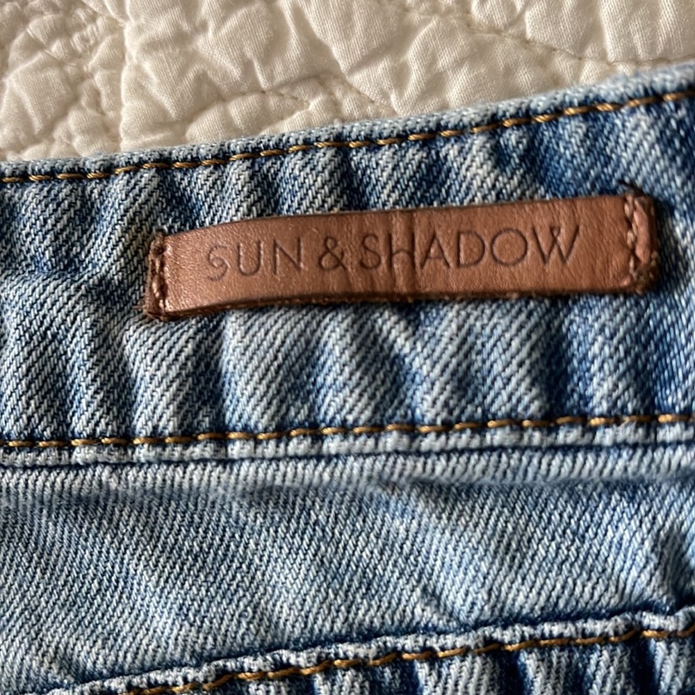 SUN & SHADOW Ripped High Rise Shorts - Picture 10 of 13